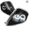 Spec-D Tuning 00-05 Mitsubishi Eclipse Halo Projector Headlight Black Housing LHP-ELP00JM-ABM - alternate 1